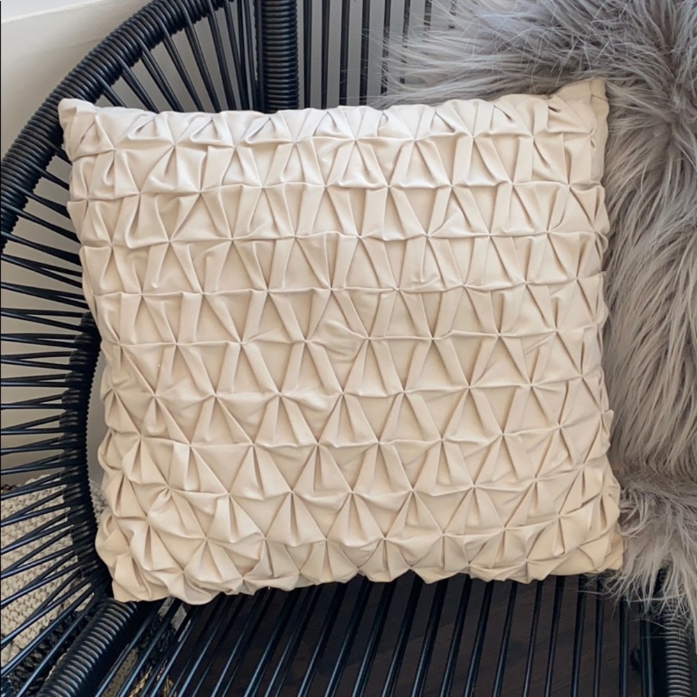 TARGET Gray Pintucked Throw Pillow